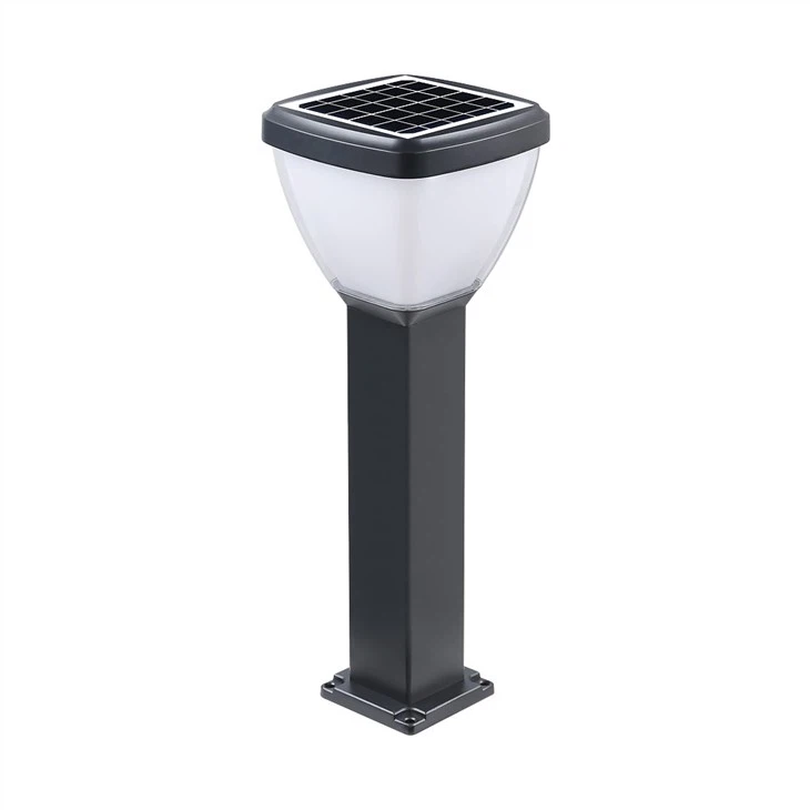 Square Solar Outdoor Led Bollard Lighting